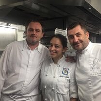 chefs from CICD Hospitality Paid Internship Program in France